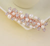 Wholesale Women's Alloy Hairpin With Butterfly Rhinestone And Pearl Design Nickelfree Plating And Diamond Treatment