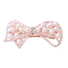 Wholesale Women's Alloy Hairpin With Butterfly Rhinestone And Pearl Design Nickelfree Plating And Diamond Treatment