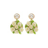 Wholesale Women's Alloy Hand Knitted Flower Shaped Earrings Light Luxury Style