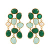 Wholesale Women's Alloy Handmade Geometric Diamond Earrings In Bohemian Retro Style