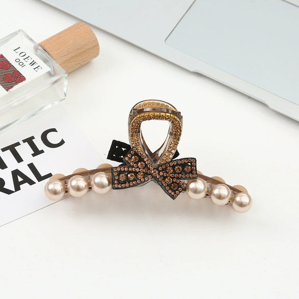 Wholesale Women's Alloy Handmade Shark Clip Hairpin Bow Hairpin