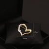 Wholesale Women's Alloy Heart Shape Crystal Antiexposure Brooch With Electroplating Treatment For Clothes Neckline Highend And Niche Jewelry