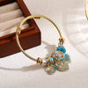Wholesale Women's Alloy Heart Shape Diamond Bracelet
