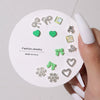 Wholesale Women's Alloy Heartshaped Electroplated Earring Set