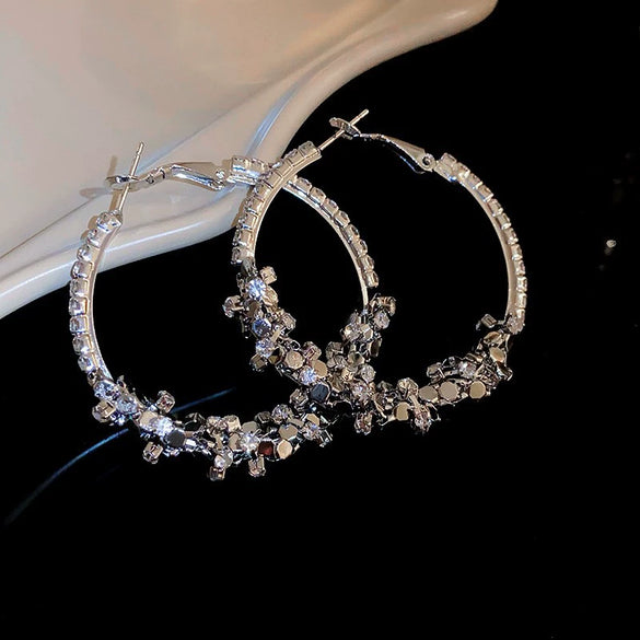 Wholesale Women's Alloy High Sense Geometric Electroplated Earrings