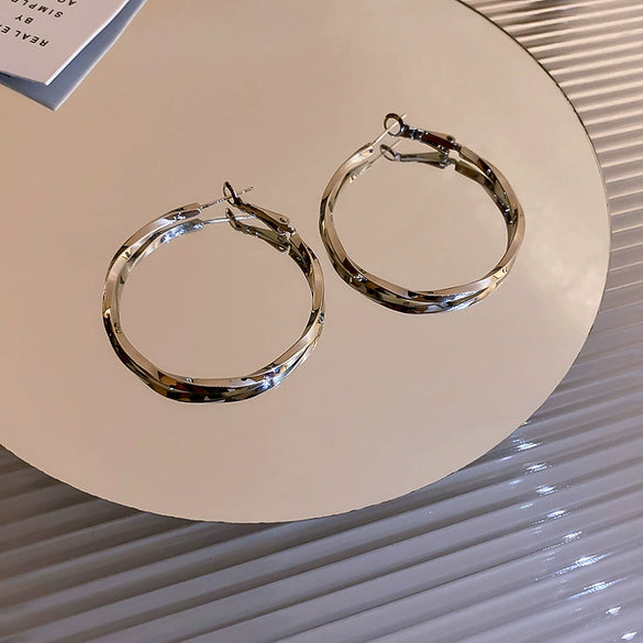 Wholesale Women's Alloy High Sense Geometric Electroplated Earrings