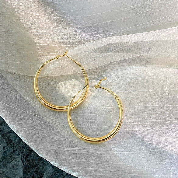 Wholesale Women's Alloy High Sense Geometric Electroplated Earrings