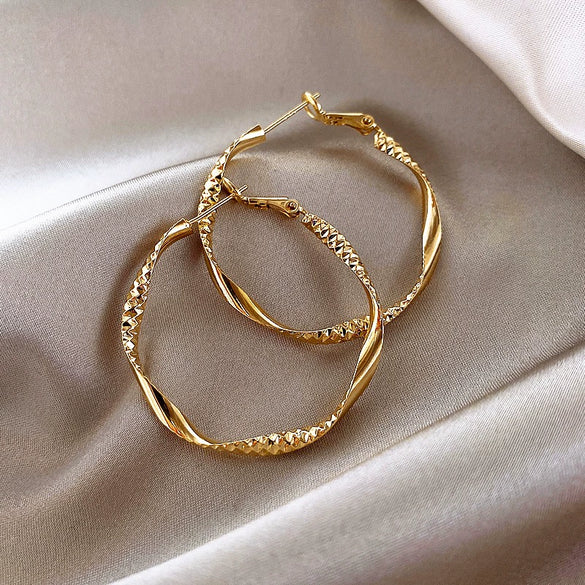 Wholesale Women's Alloy High Sense Geometric Electroplated Earrings