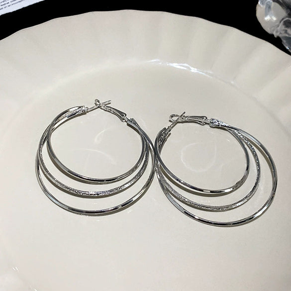 Wholesale Women's Alloy High Sense Geometric Electroplated Earrings