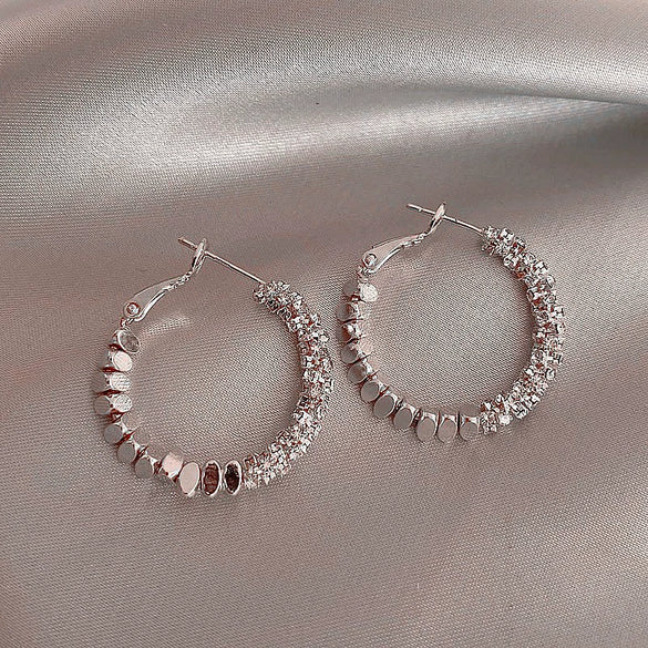 Wholesale Women's Alloy High Sense Geometric Electroplated Earrings