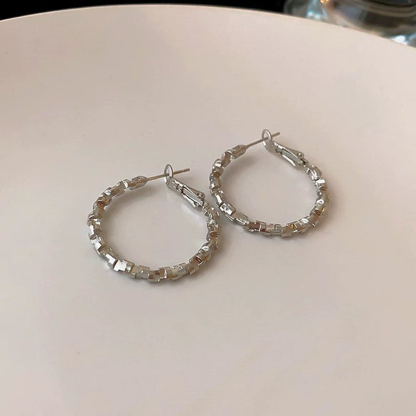 Wholesale Women's Alloy High Sense Geometric Electroplated Earrings