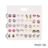 Wholesale Women's Alloy Jewelry Set With Dripping Oil Design And Animal Zodiac Pattern