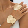 Wholesale Women's Alloy Jewelry Set With Geometric Pattern Electroplated For Sweet And Cool Style