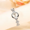 Wholesale Women's Alloy Leisure Round Dial Quartz Bracelet Watch With Printed Logo