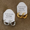Wholesale Women's Alloy Light Luxury Geometric Irregular Circle Metal Earrings With Electroplating