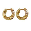Wholesale Women's Alloy Light Luxury Geometric Irregular Circle Metal Earrings With Electroplating