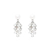 Wholesale Women's Alloy Light Luxury Retro Niche Personality Electroplated Zircon Wheat Tassel And Pearl Earrings With Leaf Pattern
