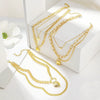 Wholesale Women's Alloy Love Shaped Necklace With Geometric Pattern And Electroplated Treatment Box Chain Style