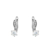 Wholesale Women's Alloy Micropaved Zircon Geometric Earrings With Electroplating Design