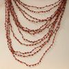Wholesale Women's Alloy Multi Layer Red Beads Tassel Necklace With Geometric Pattern And Snake Bone Chain
