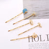 Wholesale Women's Alloy Natural Style Ocean Series Shell Starfish Conch Hairpin Electroplated Oneword Clip Headwear