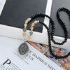 Wholesale Women's Alloy Necklace With Goldplated Artificial Gemstones And Semiprecious Stones Drop Shape Pendant For Autumn And Winter Electroplated Design