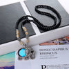 Wholesale Women's Alloy Necklace With Goldplated Artificial Gemstones And Semiprecious Stones Drop Shape Pendant For Autumn And Winter Electroplated Design