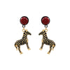 Wholesale Women's Alloy Oil Drop Animal Zodiac Pendant Earrings Fashion Retro Style