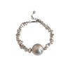 Wholesale Women's Alloy Pearl Geometric Irregular Chain Necklace With Electroplating Treatment