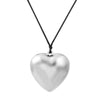 Wholesale Women's Alloy Pearl Necklace With Heart Shape And Electroplating Design