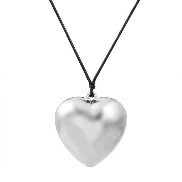 Wholesale Women's Alloy Pearl Necklace With Heart Shape And Electroplating Design