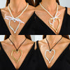 Wholesale Women's Alloy Pearl Necklace With Heart Shape And Electroplating Design