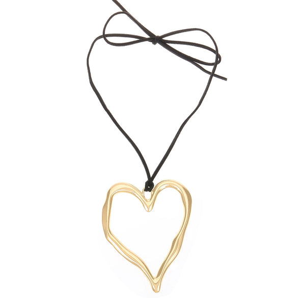 Wholesale Women's Alloy Pearl Necklace With Heart Shape And Electroplating Design