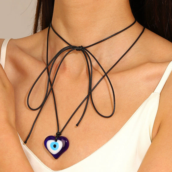 Wholesale Women's Alloy Pearl Necklace With Heart Shape And Electroplating Design