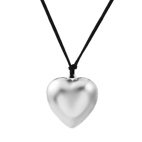 Wholesale Women's Alloy Pearl Necklace With Heart Shape And Electroplating Design