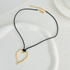Wholesale Women's Alloy Pearl Necklace With Heart Shape And Electroplating Design