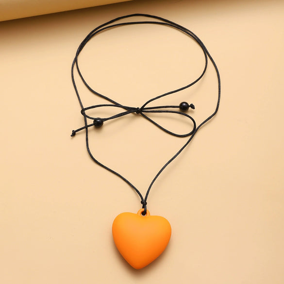 Wholesale Women's Alloy Pearl Necklace With Heart Shape And Electroplating Design