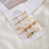 Wholesale Women's Alloy Pearl Shell Hair Accessories Ocean Series Simple Style Electroplated Hairpins