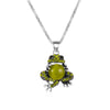 Wholesale Women's Alloy Pet Jewelry With Frog Pattern And Corn Chain Electroplated Earrings And Necklace