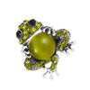 Wholesale Women's Alloy Pet Jewelry With Frog Pattern And Corn Chain Electroplated Earrings And Necklace