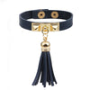 Wholesale Women's Alloy Real Leather Geometric Fan Tassel Rivet Electroplated Fashion Ol Bracelet