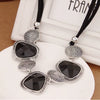 Wholesale Women's Alloy Resin Geometric U Shape Exaggerated Necklace