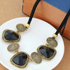Wholesale Women's Alloy Resin Geometric U Shape Exaggerated Necklace