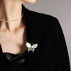 Wholesale Women's Alloy Retro Animal Shaped Butterfly Brooch With Electroplating Minimalist Style High End Sense Suit Coat Accessory