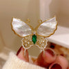 Wholesale Women's Alloy Retro Animal Shaped Butterfly Brooch With Electroplating Minimalist Style High End Sense Suit Coat Accessory