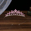 Wholesale Women's Alloy Rhinestone Crown Hairband Headdress Jewelry With Electroplating