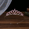 Wholesale Women's Alloy Rhinestone Crown Hairband Headdress Jewelry With Electroplating