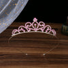 Wholesale Women's Alloy Rhinestone Crown Hairband Headdress Jewelry With Electroplating
