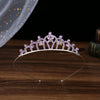 Wholesale Women's Alloy Rhinestone Crown Hairband Headdress Jewelry With Electroplating