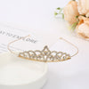 Wholesale Women's Alloy Rhinestone Crown Headwear With Electroplating For Wedding And Cake Decoration